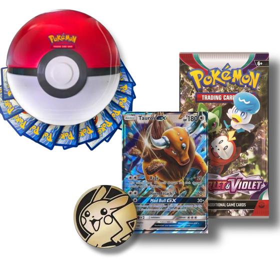 Imagem de Pacote de festa Pokémon TCG com 50 cartas variadas, 1 ultra rara