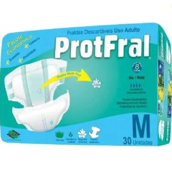Pacote De Fralda Geriátrica Protfral C/ Aloe Vera Tam M Menor preço em Pacote De Fralda Geriátrica Protfral C/ Aloe Vera Tam M