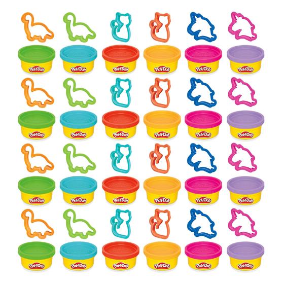 Imagem de Pacote de Lembrancinhas Play-Doh com 24 Unidades - Massinha de Modelar com Cortadores