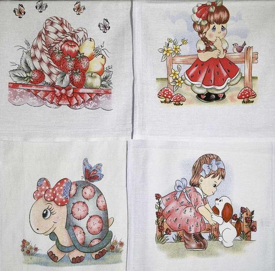 Imagem de Pacote de Pano de Prato TATI Bainha Estampado 41 x 66cm - 30 unidades