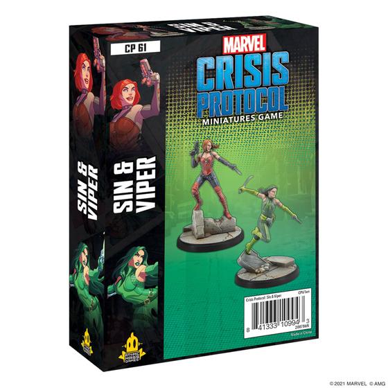 Imagem de Pacote de personagens Marvel Crisis Protocol Sin and Viper