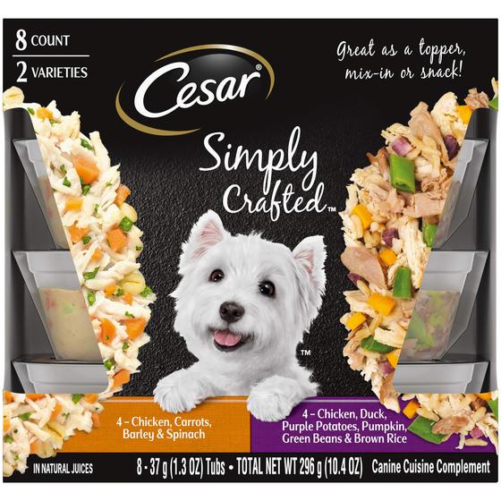 Imagem de Pacote de variedades Cesar Simply Crafted, comida úmida para cães