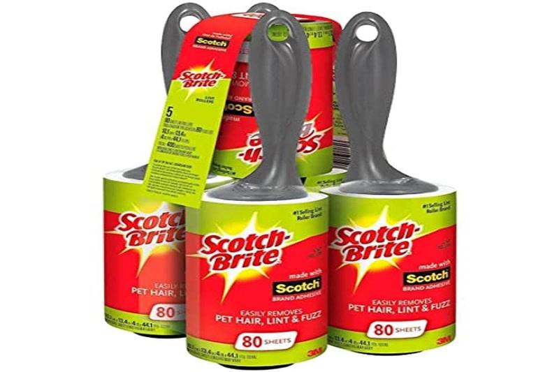 Imagem de Pacote econômico Lint Roller Scotch Brite de 80 folhas (pacote com 5)