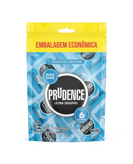 Imagem de Pacote Embalagem Econômica 18 UN Preservativo Prudence Ultra Sensível Mais Fino