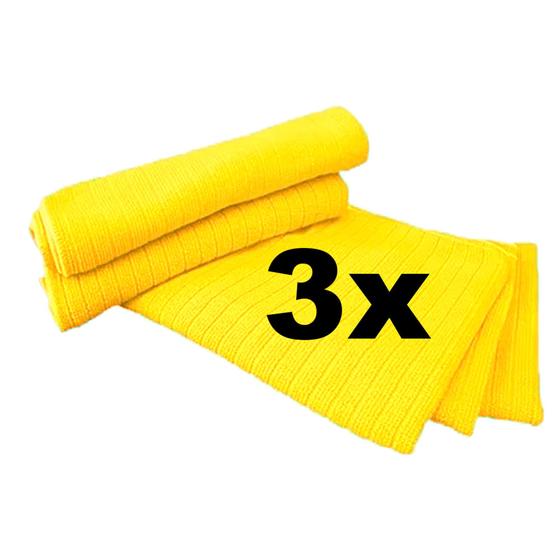 Imagem de Pacote Fechado Com 3unid De Toalha De Microfibra 40cmx60cm
