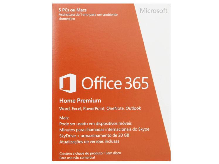 Imagem de Pacote Office 365 Home Premium