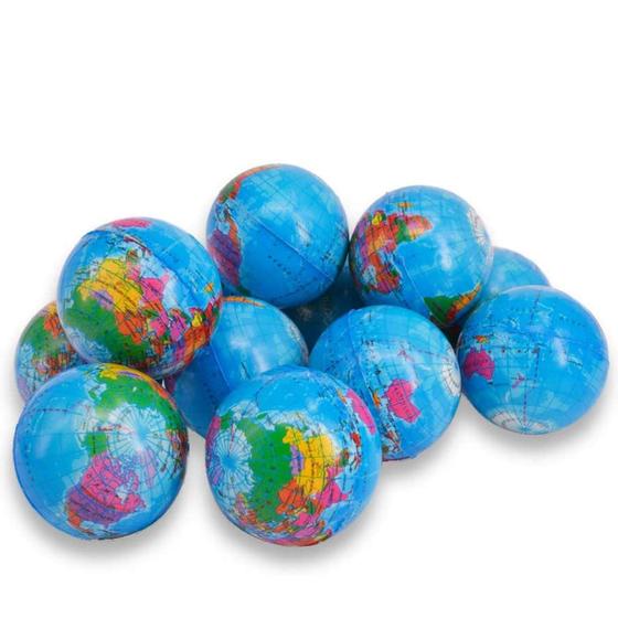 Imagem de Pacote Stress Balls Wang-Data Squeezable World com 24 unidades para crianças