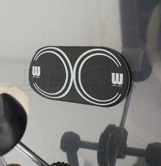 Imagem de Pad de Bumbo Williams WDPD-BK Kick Patch Dot Preto Compatível com Pedal Duplo ou Simples