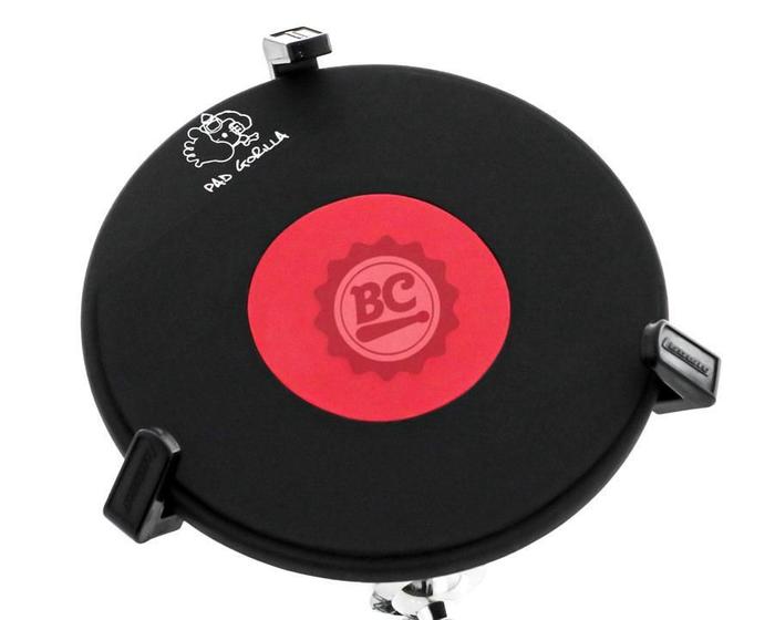 Imagem de Pad de Estudo Gorilla Duplo 12 Red PGD12V com 2 borrachas na parte superior e macia parte inferior
