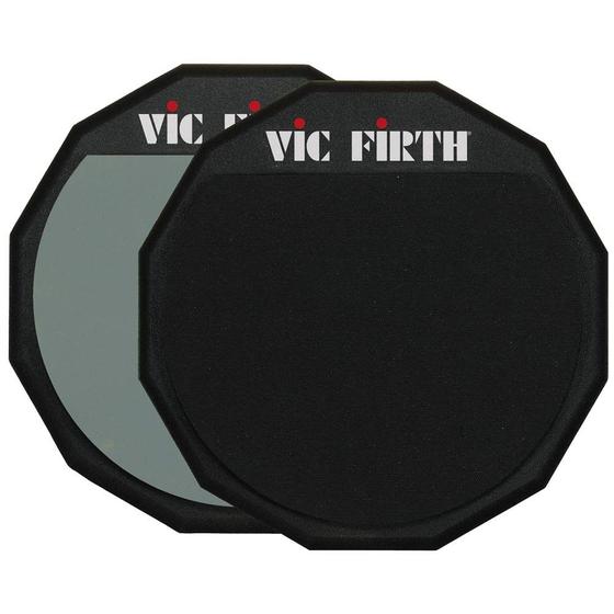 Imagem de Pad de Prática Vic Firth - 12 Polegadas, Dupla Face em Borracha e Madeira