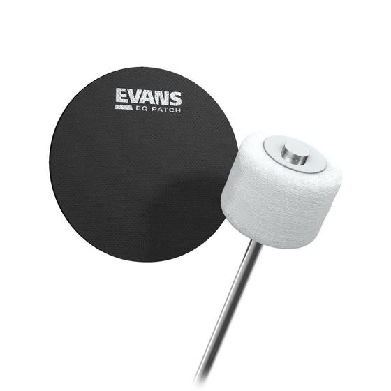 Imagem de Pad Protetor Pele Bumbo Pedal Simples (2 Peças) Evans EQPB1 F035