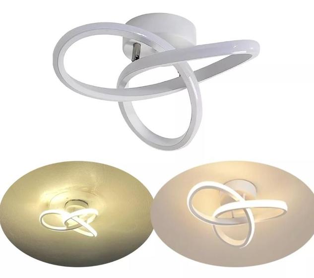 Imagem de Paflon Led Lustre Luminária 3 Tons Teto Moderno Com Controle