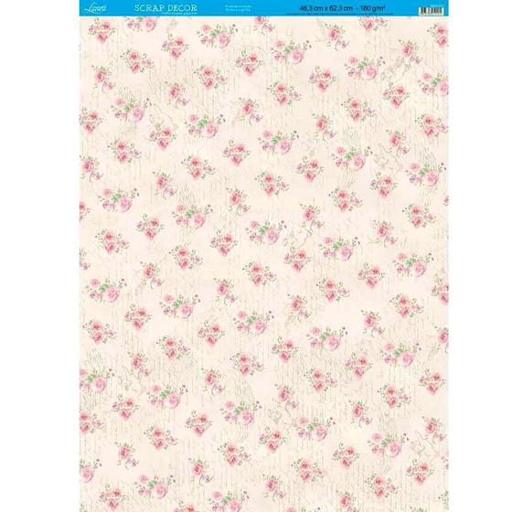 Página para Scrapbook Decor Duplo Gigante Litoarte 46,3 x 62,3 cm - Modelo SDG-020 Rosas e Corações Menor preço em Página para Scrapbook Decor Duplo Gigante Litoarte 46,3 x 62,3 cm - Modelo SDG-020 Rosas e Corações