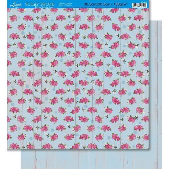 Página para Scrapbook Dupla Face Litoarte 30,5 x 30,5 cm - Modelo SD-400 Florzinhas com Fundo de Madeira Verde Menor preço em Página para Scrapbook Dupla Face Litoarte 30,5 x 30,5 cm - Modelo SD-400 Florzinhas com Fundo de Madeira Verde