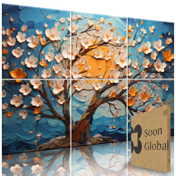 Imagem de Painéis Acústicos de Parede Soon Global Art (72x48cm) com Adesivos