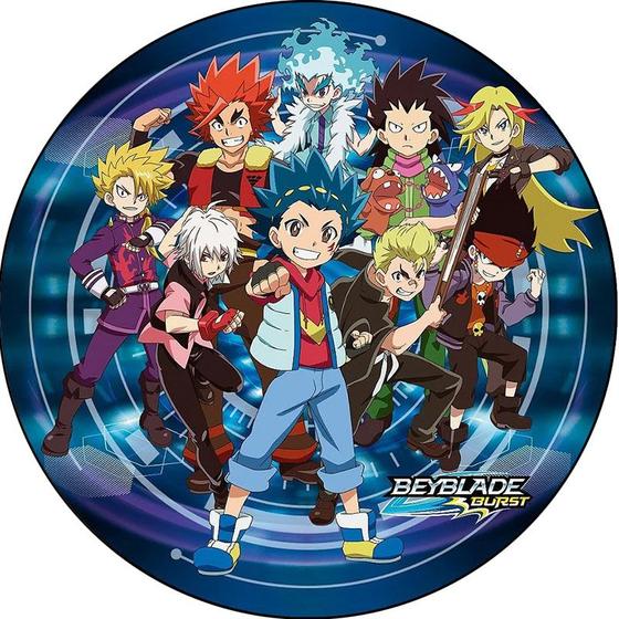 Imagem de Painel 3D beyblade burst evolution Tecido Sublimado Redondo