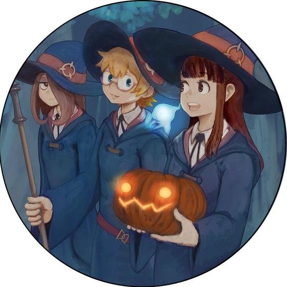 Imagem de Painel 3D Little Witch Academia Redondo Tecido Sublimado