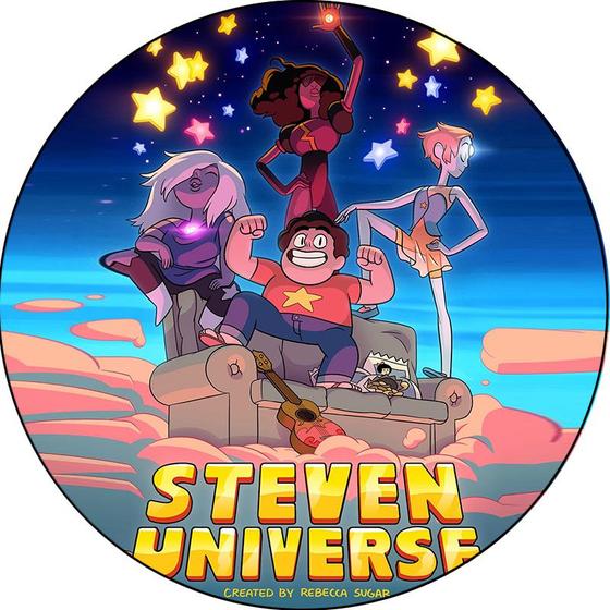 Imagem de Painel 3D Steven Universe Redondo Tecido Malha Sublimado