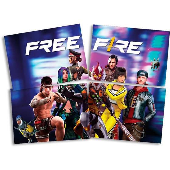 Imagem de Painel 4 Lâminas - Free Fire - 1 unidade - Festcolor - Rizzo