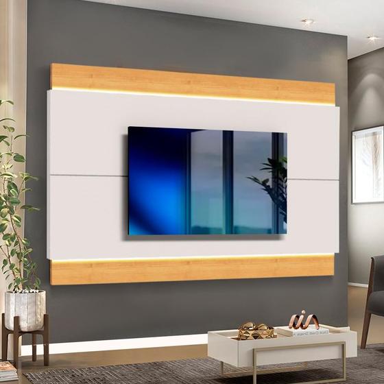 Imagem de Painel 60 Polegadas Para Sala Com Led Off White Nature Classic Imcal