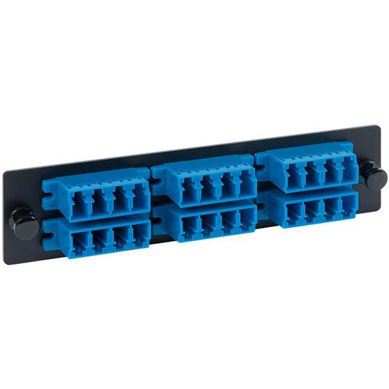 Imagem de Painel adaptador, 6 quad lc, 24f, azul, sm