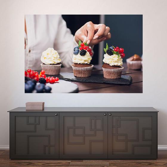 Imagem de Painel Adesivo de Parede - Cupcakes - Confeitaria - 1167png