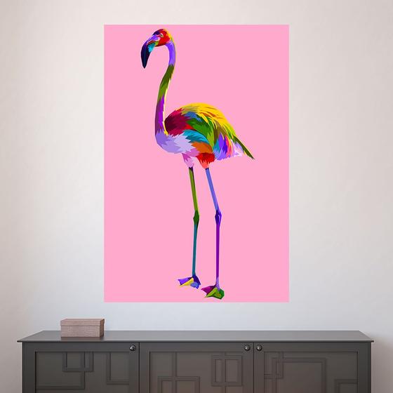 Imagem de Painel Adesivo de Parede - Flamingos - Animais - 1868png