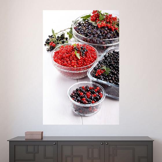 Imagem de Painel Adesivo de Parede - Frutas Vermelhas - Cozinha - 1487png