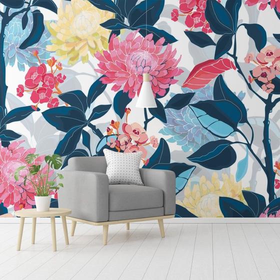 Imagem de Painel Adesivo Papel de Parede Floral N015274 3,00X2,90M