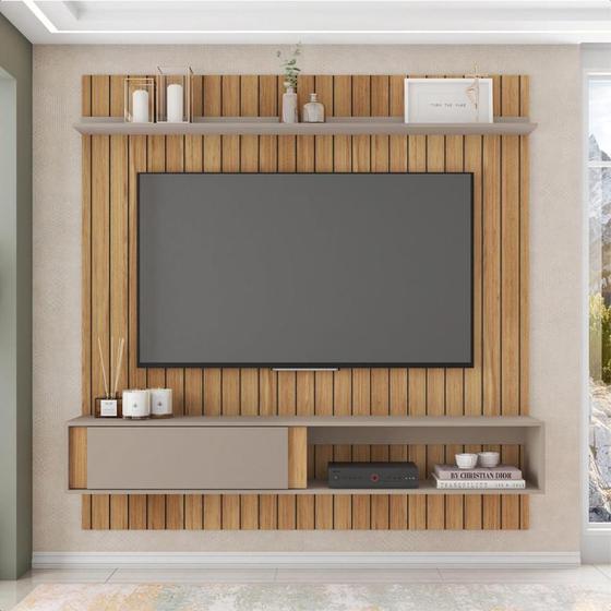 Imagem de Painel Bancada Para TV até 65 Polegadas Sena Marrom Caemmun