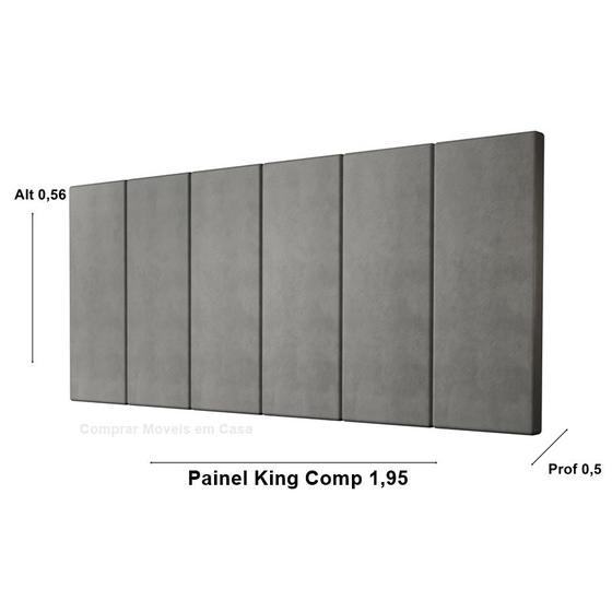 Imagem de Painel Cabeceira Box Lorena King 1,95 Million Cores - Comprar Moveis para sua Casa