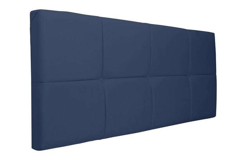 Painel Cabeceira Casal 1,40cm Azul Marinho Menor preço em Painel Cabeceira Casal 1,40cm Azul Marinho
