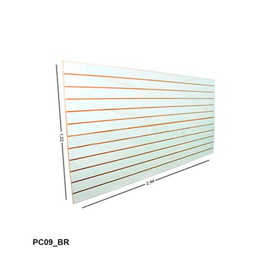 Painel Canaletado em Mdf 1,22 x 2,44m - Branco Menor preço em Painel Canaletado em Mdf 1,22 x 2,44m - Branco