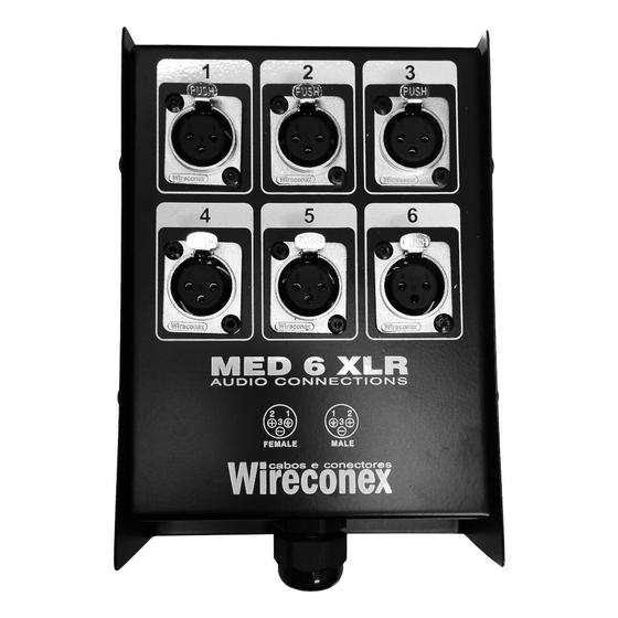 Imagem de Painel de 6 Vias Para Medusa Com Conectores MED2 06 1SNCC - WIRECONEX