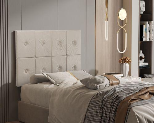 Imagem de Painel de Cama Solteiro 0,90 Ferrari Plus cor Bege - Comprar Moveis para sua Casa