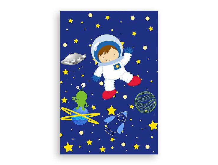 Imagem de Painel De Festa 3d Vertical 1,50 x 2,20 - Astronauta na Galáxia Estrelas 014