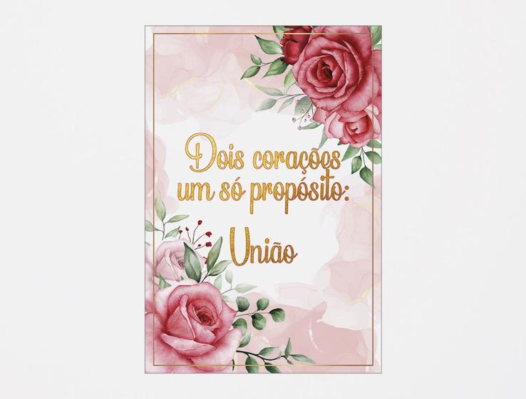 Imagem de Painel De Festa 3d Vertical 1,50 x 2,20 - Encontro de Casais Rosa Floral 027