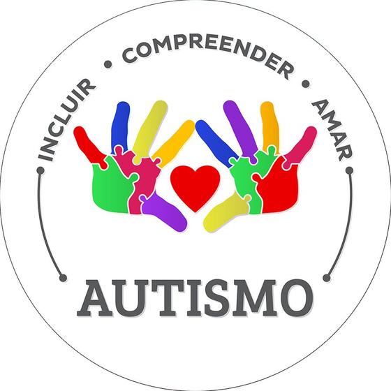 Imagem de Painel De Festa Redondo 1,50x1,50 - Autismo Mãos 02