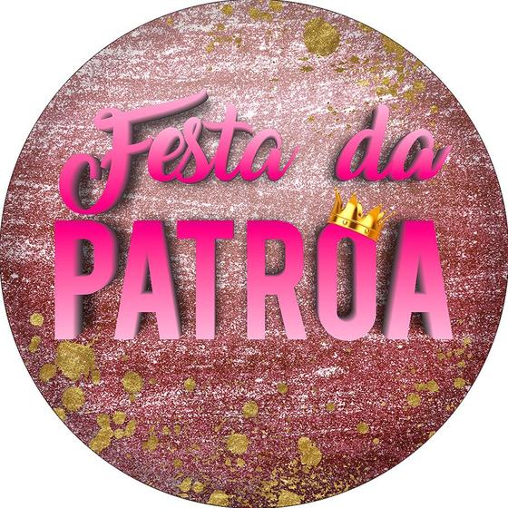 Imagem de Painel De Festa Redondo 1,50x1,50 - Efeito Glitter Festa da Patroa 101