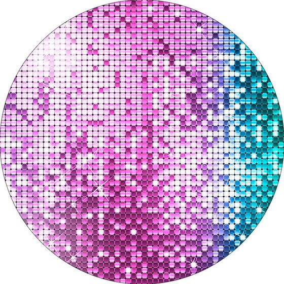 Painel De Festa Redondo 1,50x1,50 - Roxo Efeito Neon Lantejoulas 007 - Via Cores Imagem de Painel De Festa Redondo 1,50x1,50 - Roxo Efeito Neon Lantejoulas 007