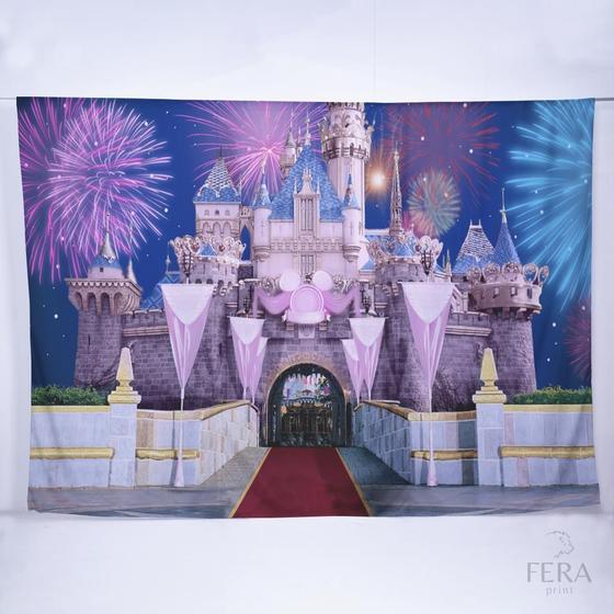 Imagem de Painel de Festa Retangular Castelo de 4,00x3,00m - Fera Print