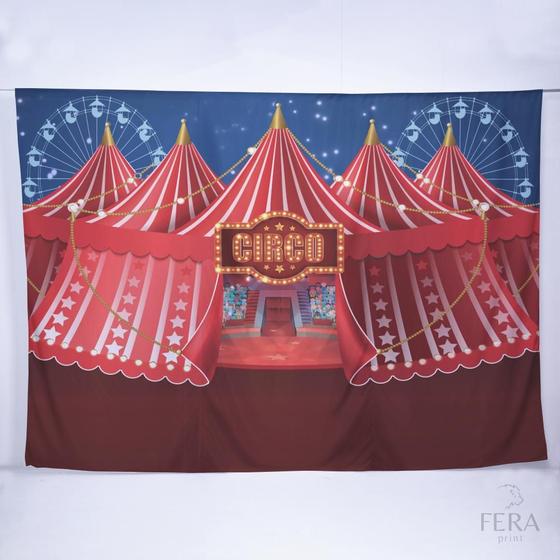 Imagem de Painel de Festa Retangular Circo de 5,00x2,50m - Fera Print