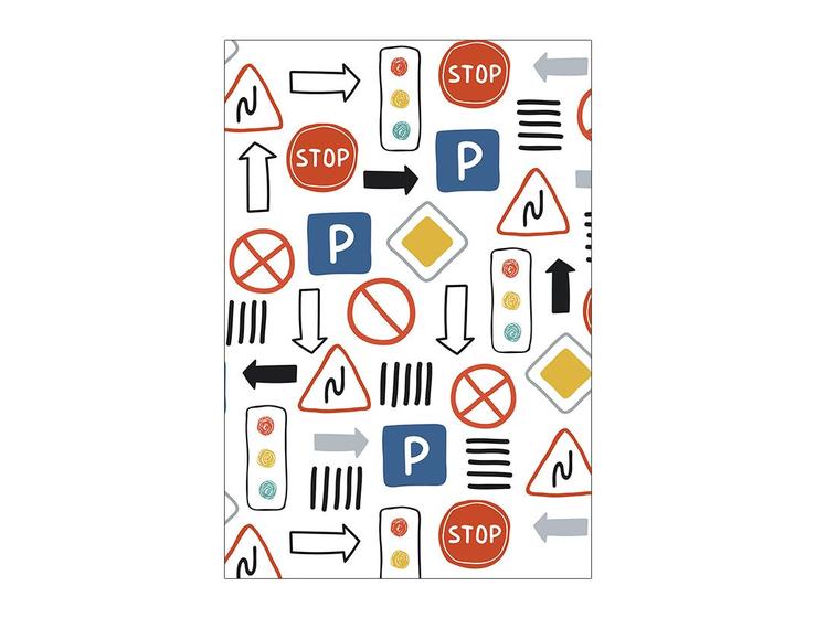 Imagem de Painel De Festa Vertical 1,50 x 2,20 - Carros Na Pista Placas Sinalização 007