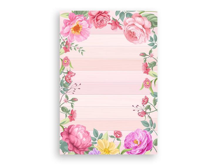 Imagem de Painel De Festa Vertical 1,50 x 2,20 - De Repente Mais Linda Floral Rosa 015