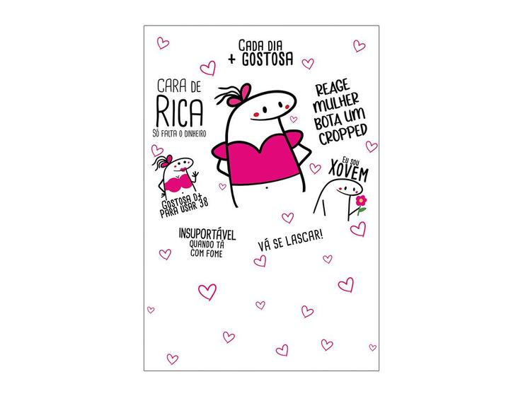 Imagem de Painel De Festa Vertical 1,50 x 2,20 - Flork Rosa com Frases 004