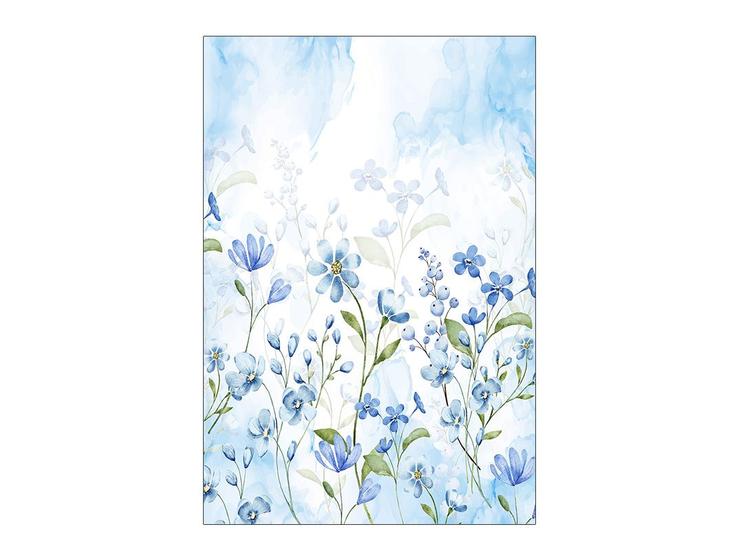 Imagem de Painel De Festa Vertical 1,50 x 2,20 - Jardim com Flores Azuis 066