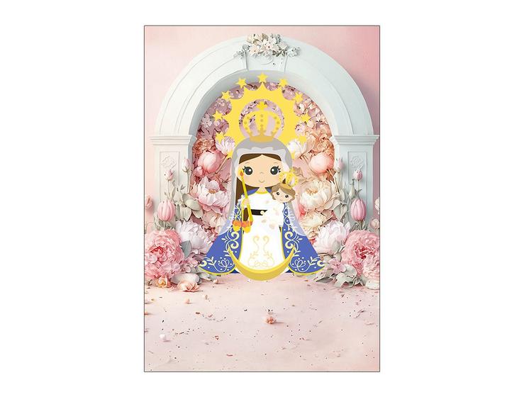 Imagem de Painel De Festa Vertical 1,50 x 2,20 - Santa Nossa Senhora da Candelária Cute 039