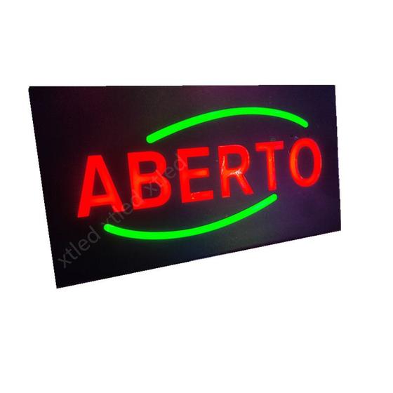 painel de led ABERTO bivolt letreiro placa luminoso LED PISCAR Menor preço em painel de led ABERTO bivolt letreiro placa luminoso LED PISCAR
