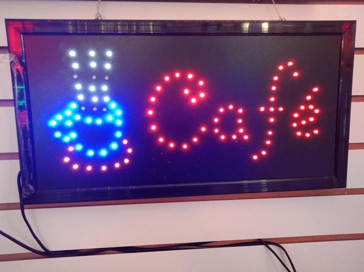 Imagem de Painel de led placa luminoso CAFÉ 110V LED PISCA