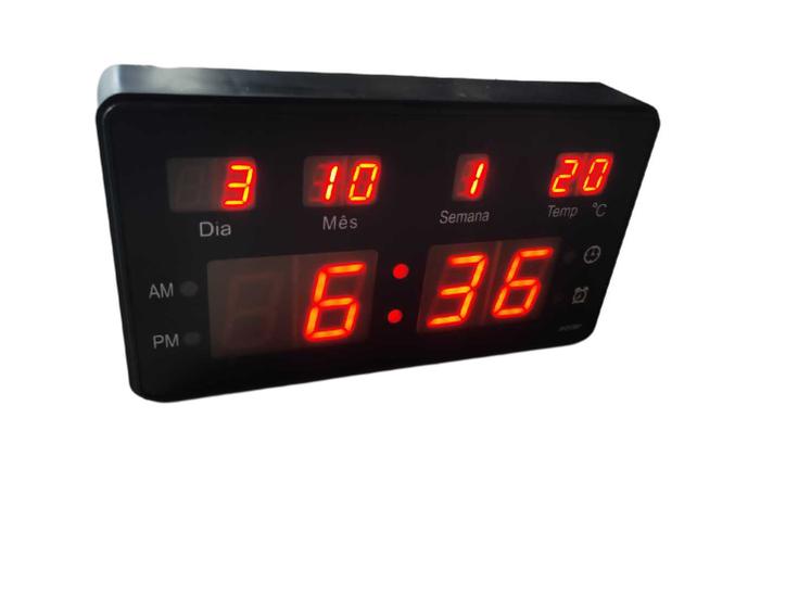 Imagem de painel de led relógio de mesa digital 2011 vermelho calendario